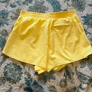 Lemon Yellow Girlfriend Collective Shorts